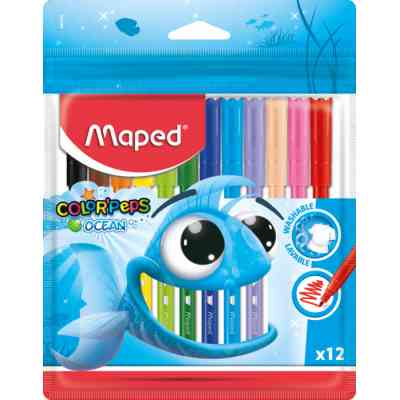 Фломастеры Maped Color Peps Ocean 12 цветов (MP.845720) Винница