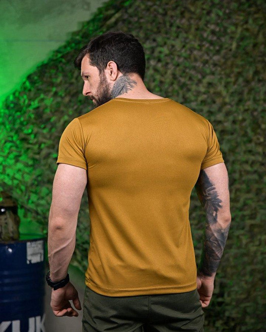 Тактическая потоотводящая футболка  Козак койот ПП7612 Одесса - изображение 7