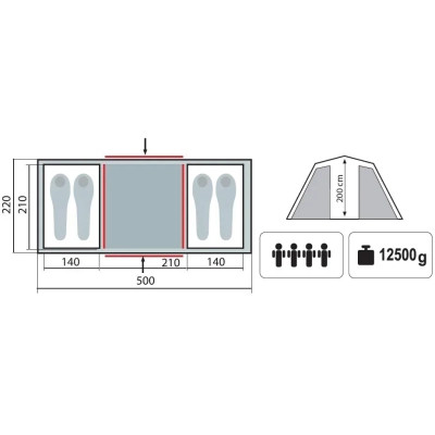 Палатка Tramp Brest 4 (V2) green (UTRT-082) Винница - изображение 7