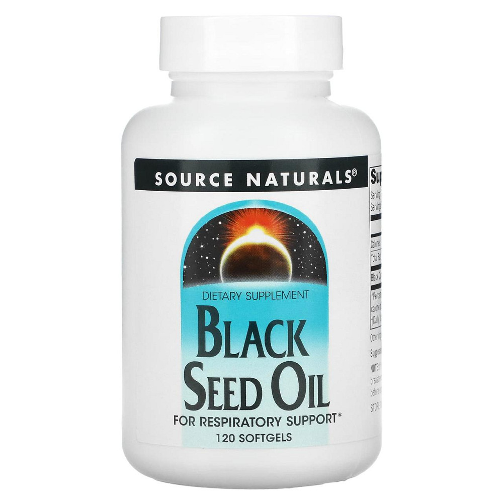 Масло семян черного тмина Source Naturals Black Cumin Seed Oil 120 гел капс Киев - изображение 1