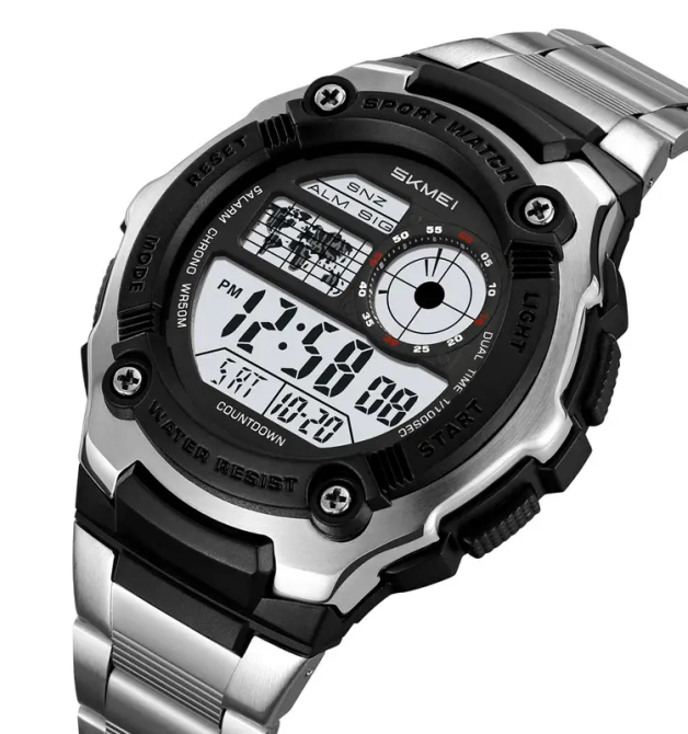 Часы мужские наручные Skmei 2473 Серебристый Киев - изображение 3