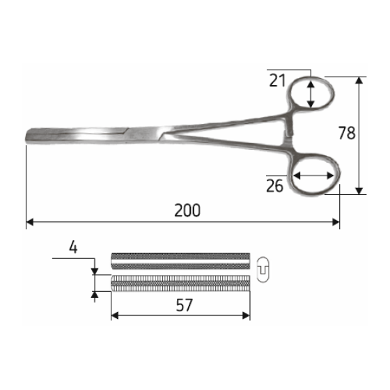 Затискач Fergusson 20 cм J-17-192 Дніпро