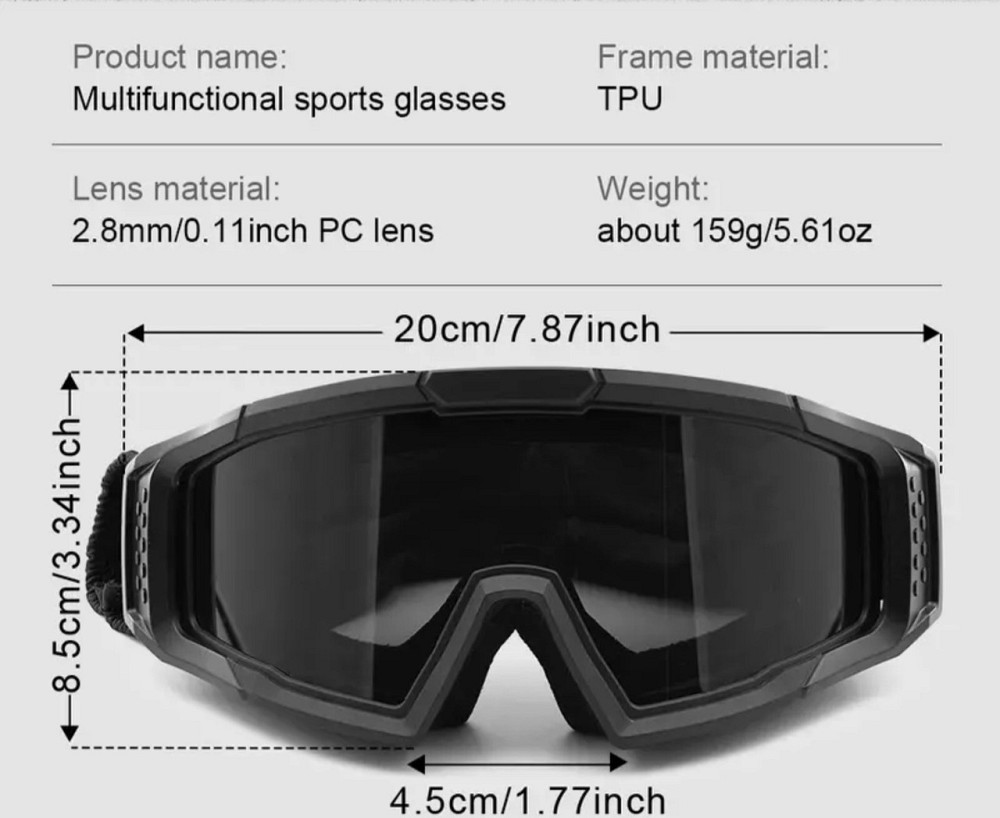 Очки тактические армейские танкист на резинке 3 сменных стекла койот Одесса - изображение 11