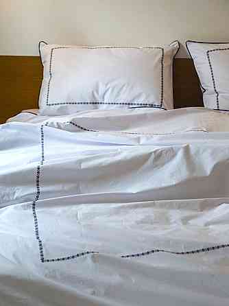 Ecotton Комплект постільної білизни Ecotton Євро з вишивкою та кантом український хрестик Dark Коломыя