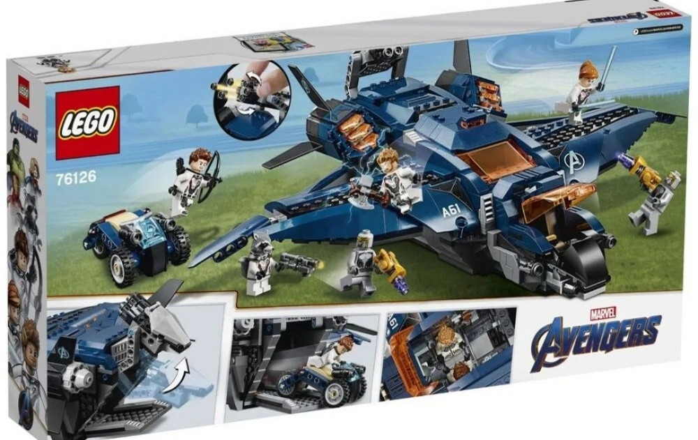 Lego Avengers 76126 Лего модернізований квінджет Месників Superheroes. Київ - фото 2