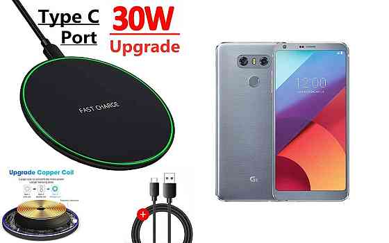 Беспроводное зарядное устройство Copper до 30W для Honor Magic6 Pro, USB-C, LED Киев