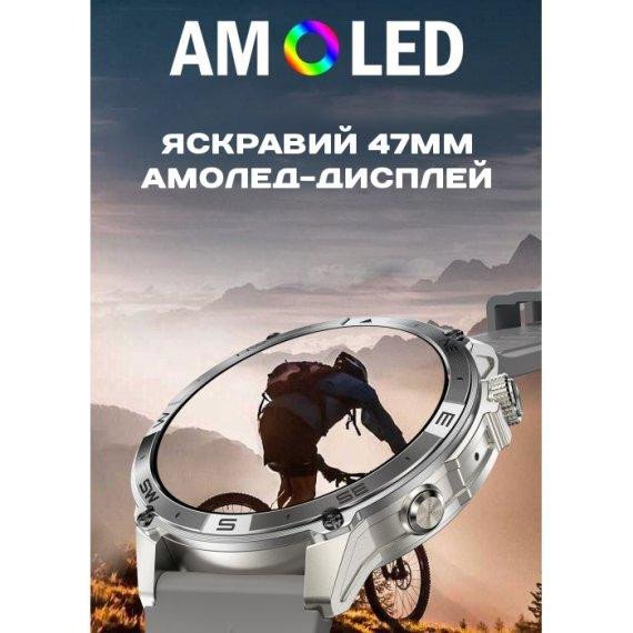 Годинник розумний наручний North Edge GPS Titan Black Spider (2 ремінці) Київ - фото 7