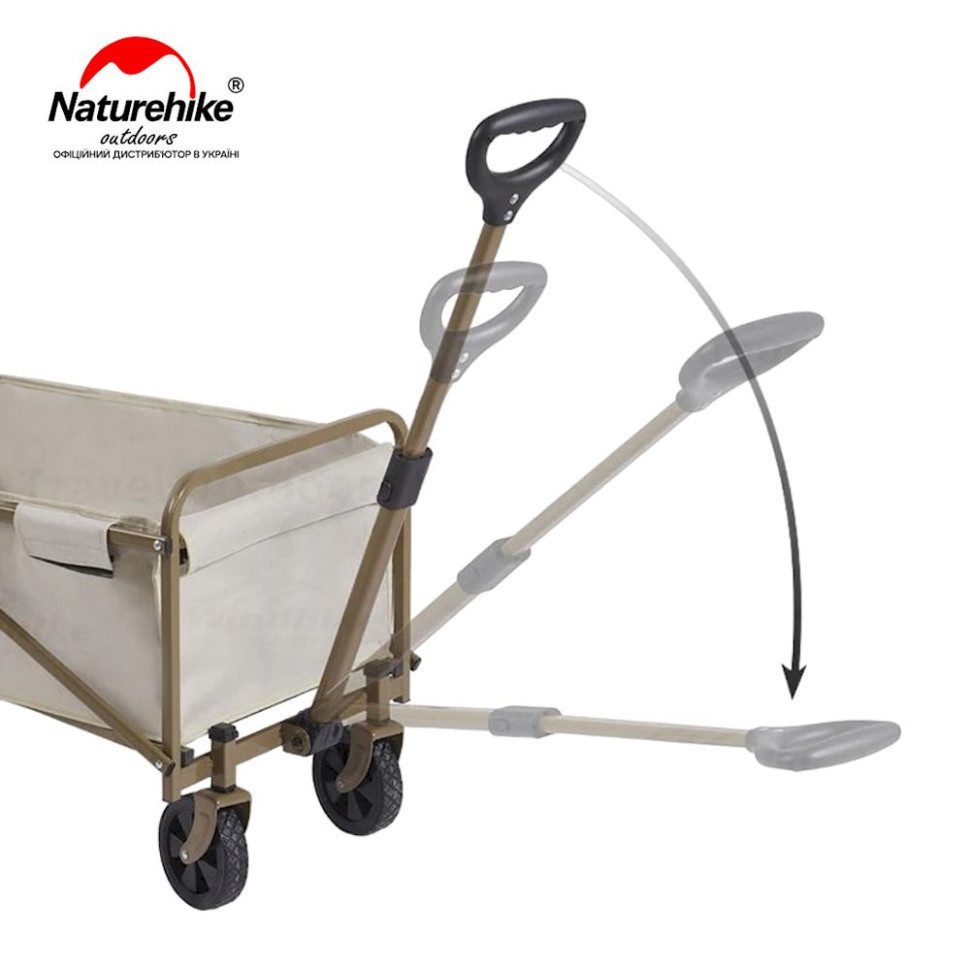 Складная тележка ТС06 Naturehike CNH22JU012 72л (Песочная) Винница - изображение 3