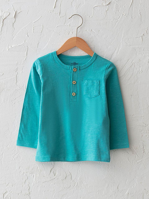 Дитяча Літня Кофта з Ґудзиками для Хлопчика LC Waikiki Зелена 3-4 роки (98-104см) пакунок малюка Киев - изображение 1