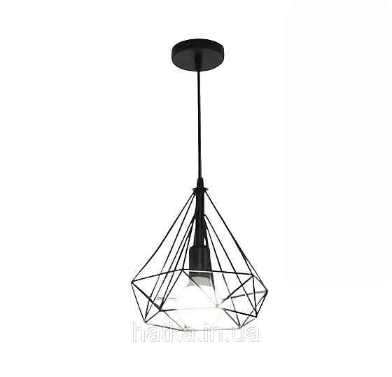 Підвісний світильник на один плафон VALESO TY01A-1 Лофт чорний E27 Київ