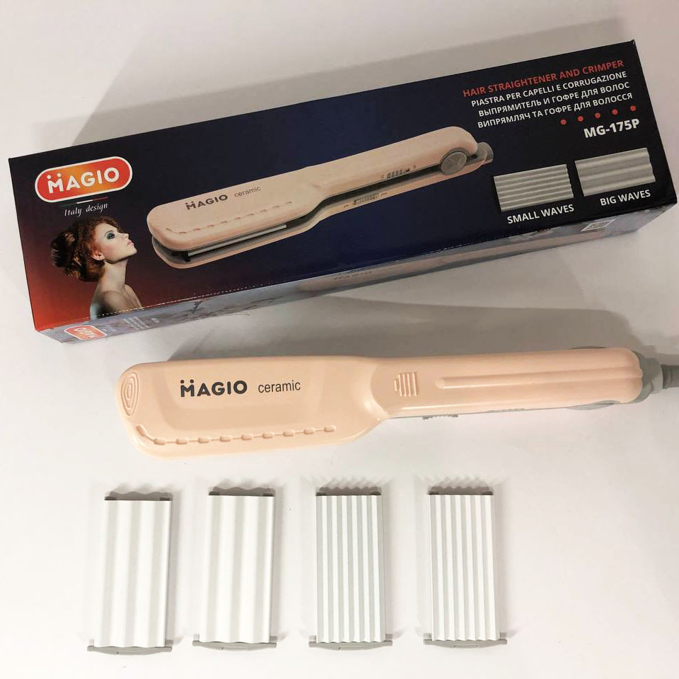 Электрический выпрямитель для гладких волос MAGIO, Плойка-выпрямитель, Гофре плойка утюжок для волос HA-48 Львов - изображение 4
