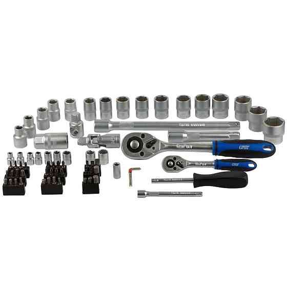 Набір насадок торцевих і біти 1/4", 1/2" 72 шт Start GRAD (6003145) Київ