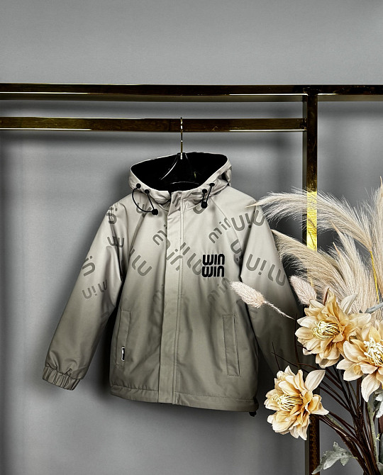 Демисезонная двусторонняя куртка для мальчиков на 7,8,9,10 лет Николаев - изображение 1