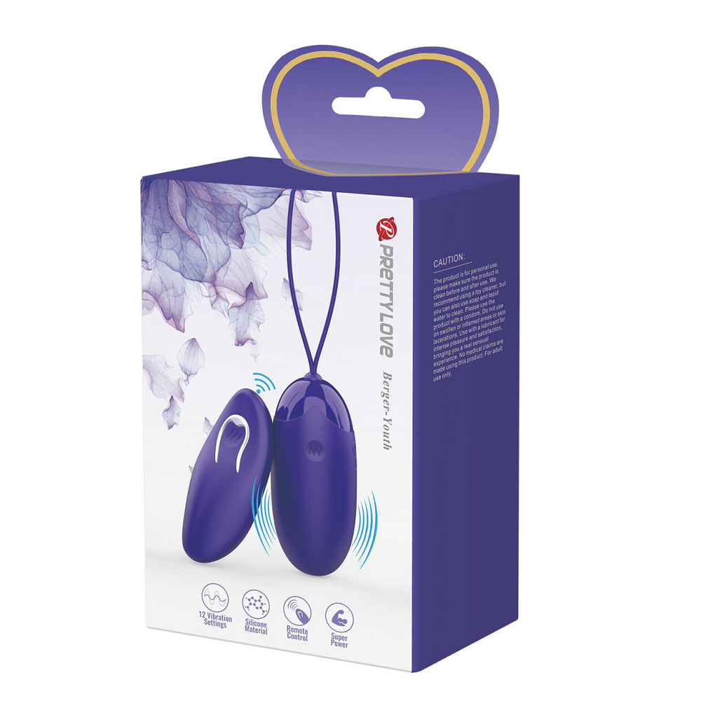 Віброяйце Pretty Love Berger Youth wireless egg Blue Sex Aura Київ - фото 10