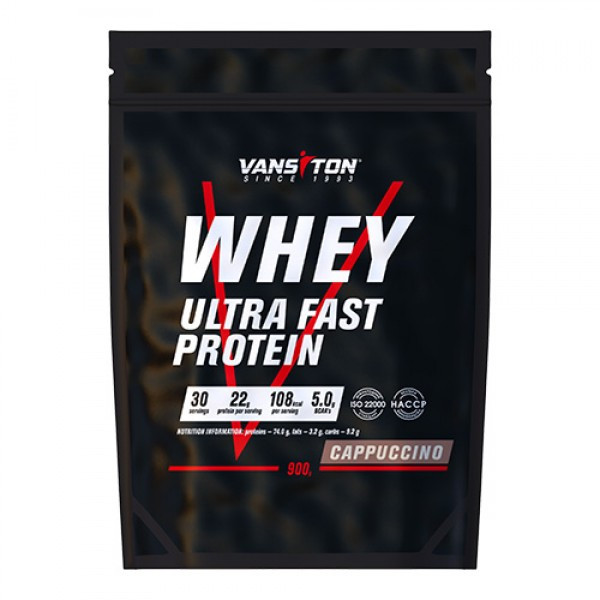 Протеїн Vansiton Ultra Protein 900 г (Капучино) Луцьк - фото 1