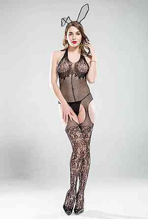 Эротический бодистокинг кружевной из сетки, женское секси белье,универсальный размер рост:145–185 см, One Size черный,70155 Каменец-Подольский