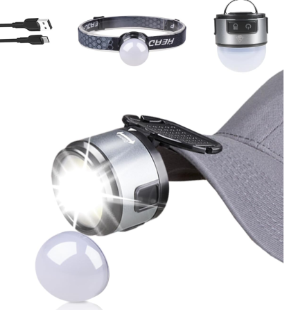 Налобний ліхтар PL-125 XPC+COB, акум., ЗУ Type-C Дніпро