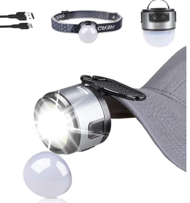 Налобний ліхтар PL-125 XPC+COB, акум., ЗУ Type-C Дніпро - фото 4