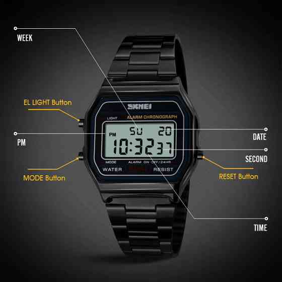 Часы наручные мужские SKMEI 1123BK PB-67 Киев