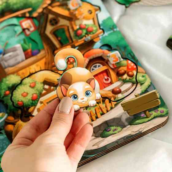 Деревянный пазл-вкладыш 