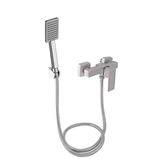 Смеситель для душа Lidz Kubis 010 (с душевым гарнитуром) (k35) LDKUB010NKS28535 Nickel Киев