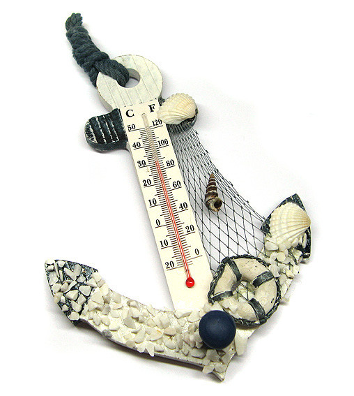 Настінний термометр в морському стилі Якір Київ - фото 1