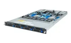 Сервер Gigabyte R183-Z91-AAD2, RACK 1U, DP, AMD EPYC 9004, 4x3.5/2.5" + 4x2.5" 9.5mm SATA/SAS, 2xGbE, Red. PSU, IPMI (R183Z91AAD2) Київ - фото 1