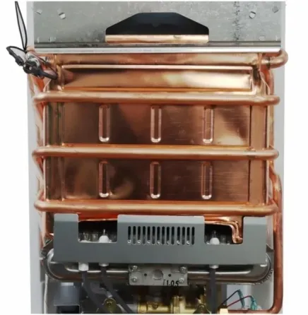 Газова колонка димохідна Piramida 24 PD-20 білий газовий проточний водонагрівач 10 л/хв на батарейках Київ