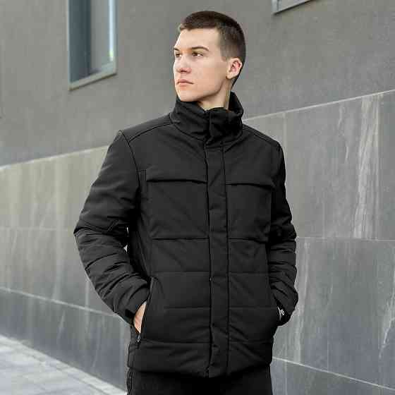 Демісезонна чорна чоловіча куртка Pobedov Darkness. Куртка весна осінь для чоловіків чорна Київ