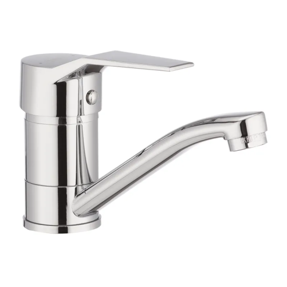 Смеситель для умывальника Haiba Zeon 555 с изливом 15 см (HB0414) Харьков