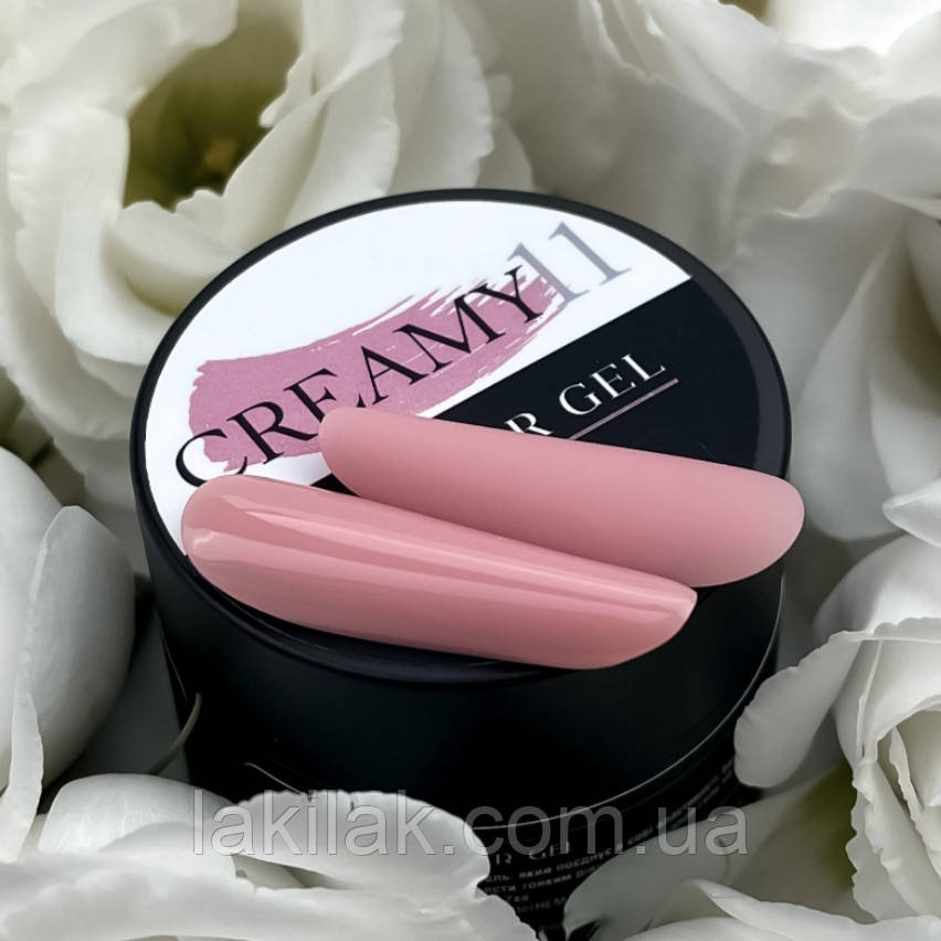 Гель для нарощення нігтів Crooz Creamy gel 11 (бежево-рожевий ) 15мл Херсон - фото 1