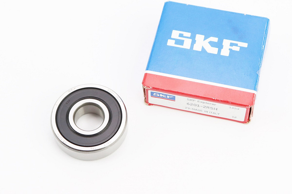 Підшипник 6201 2RS (12x32x10) переднього колеса GY6; вентилятора, ОРИГІНАЛ Бершадь - изображение 1