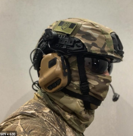 Тактические активные наушники Earmor М32Н с гарнитурой под шлем Койот Киев - изображение 2