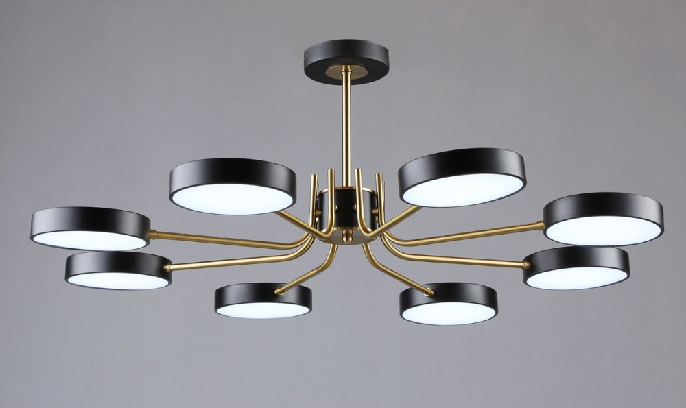 SIRIUS Люстра світлодіодна в стилі лофт Sirius B N6371/8 BK+COP Коломия - фото 1