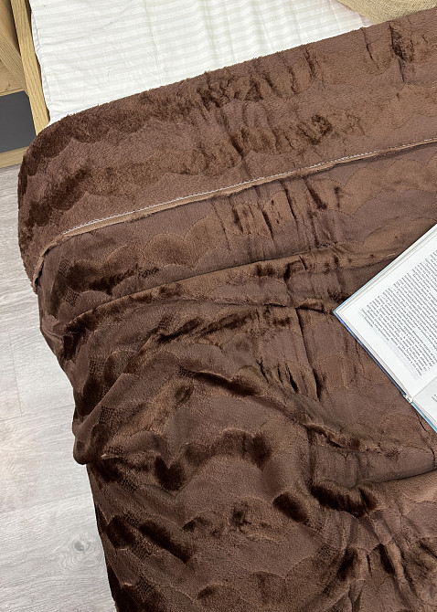 Плед-покривало 200х230 см (+-5см) Коричневий (87-248) Київ - фото 7