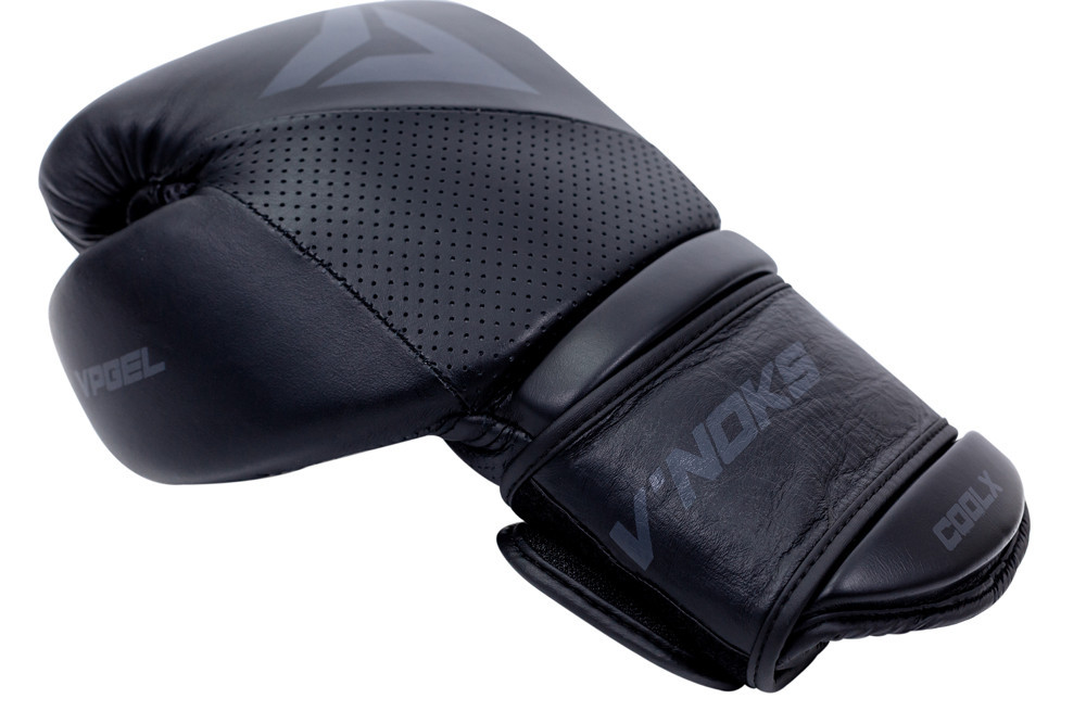 Боксерские перчатки V`Noks Boxing Machine 10 унций (Винокс) Черные, натуральная кожа премиум защита Киев - изображение 8