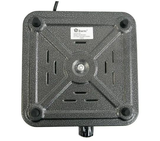 Електрична плитка Domotec MS-5821 з 1 конфоркою, 1000 Вт, сірий корпус — компактна настільна модель Одеса