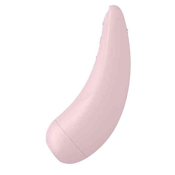 Вакуумный клиторальный стимулятор Satisfyer Curvy 2+ Pink с управлением через интернет Sex Aura Киев