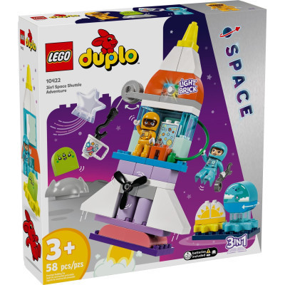 Конструктор LEGO DUPLO Town Пригоди на космічному шатлі 3-в-1 58 деталей (10422) Вінниця - фото 1