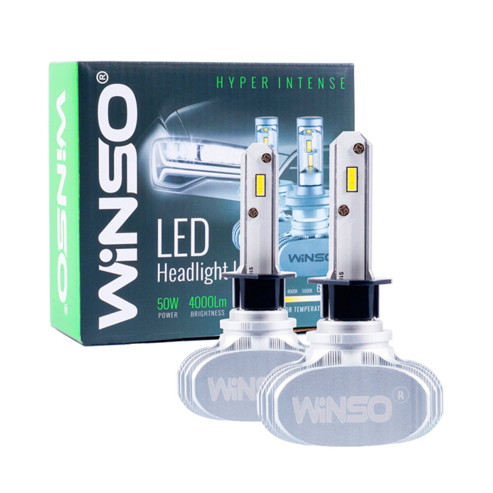 LED автолампа Winso H1 12/24V 6000К 4000Lm 50W CSP Cree Chip 19х19, 2шт Київ - фото 1