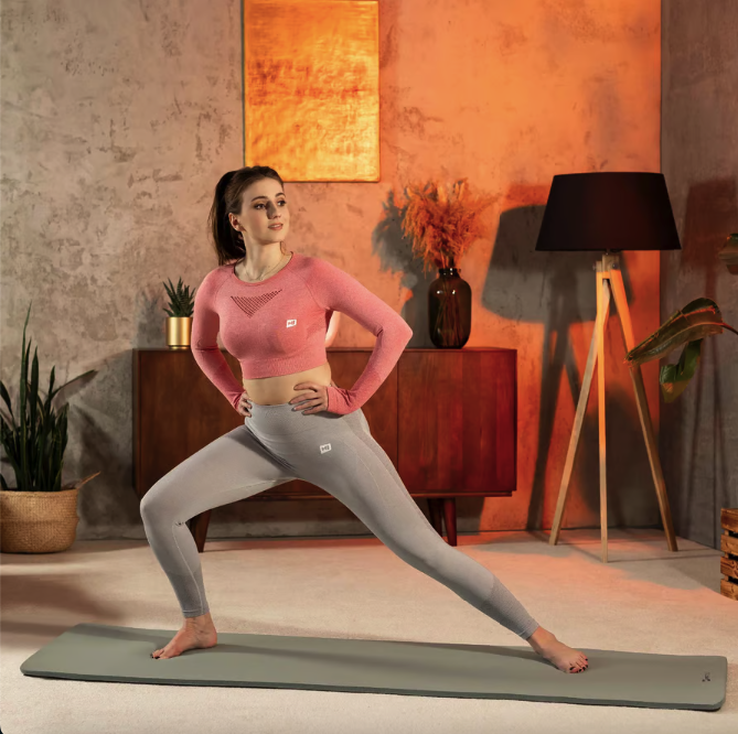 Колрик для йоги Hop-Sport HS-NB015GM NBR 1,5см оливковый Киев - изображение 4