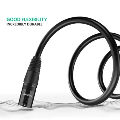 Кабель мультимедийный XLR M to XLR F 2.0m AV130 black Ugreen (20710) Винница - изображение 9
