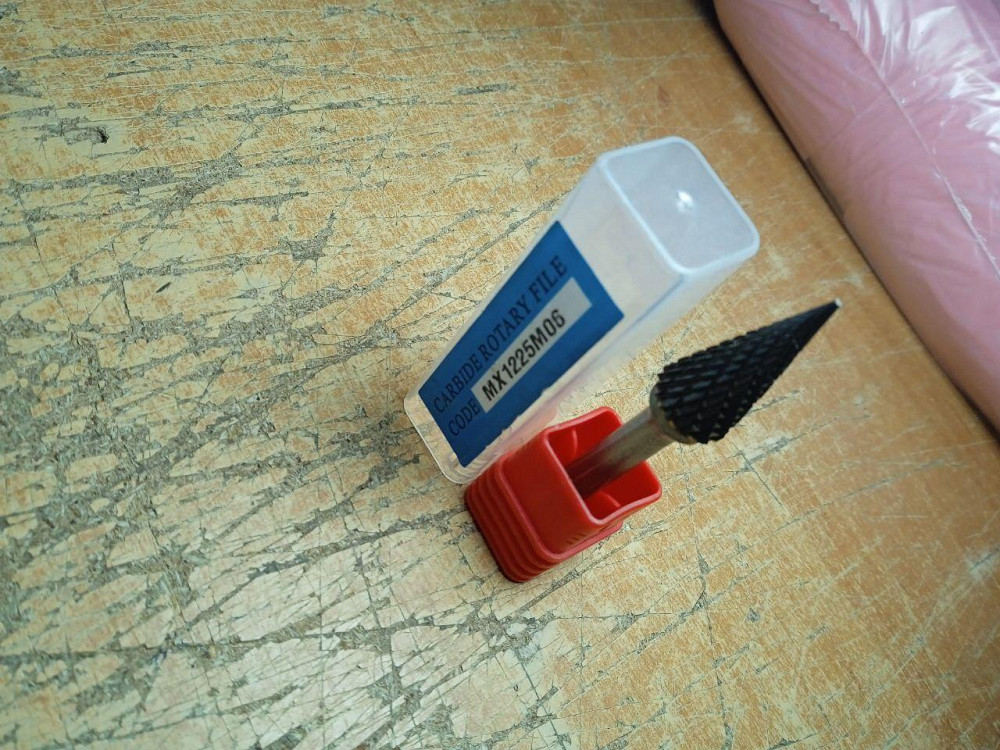 Борфреза M конус 30º 12х25х6 мм — твердосплавна шарошка по металу для дриля та гравера Харків - фото 3