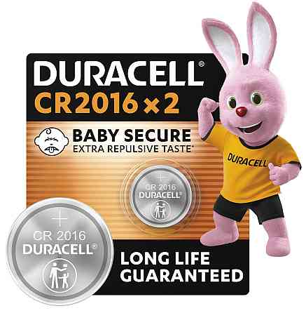 Спеціальна літієва батарейка типу «таблетка» Duracell 2016 3V, (DL2016/CR2016), 2 шт. (6409616) Київ