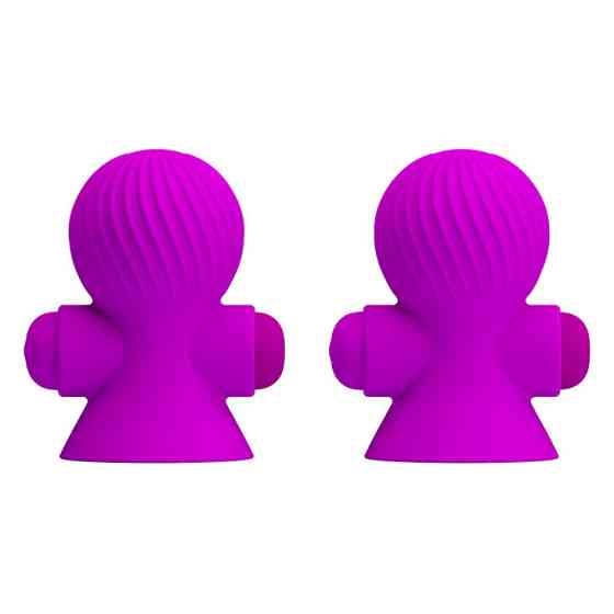 Вакуумні помпи для сосків - Pretty Love Nipple Sucker Purple Sex Aura Київ