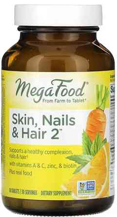 Комплекс вітамінів для шкіри, волосся та нігтів MegaFood Skin, Nails & Hair 2 60 таблеток Київ