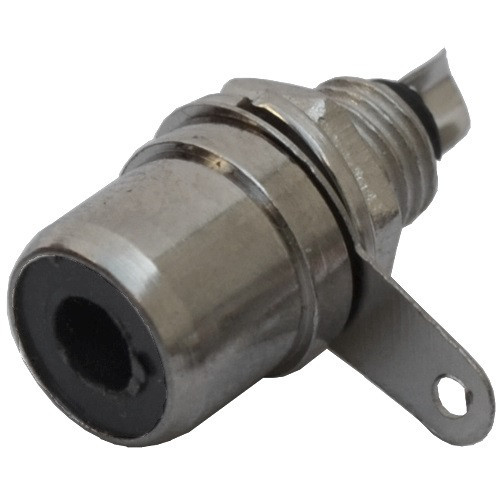 Гніздо RCA , монтажний, корпус метал, чорне Полтава - фото 1