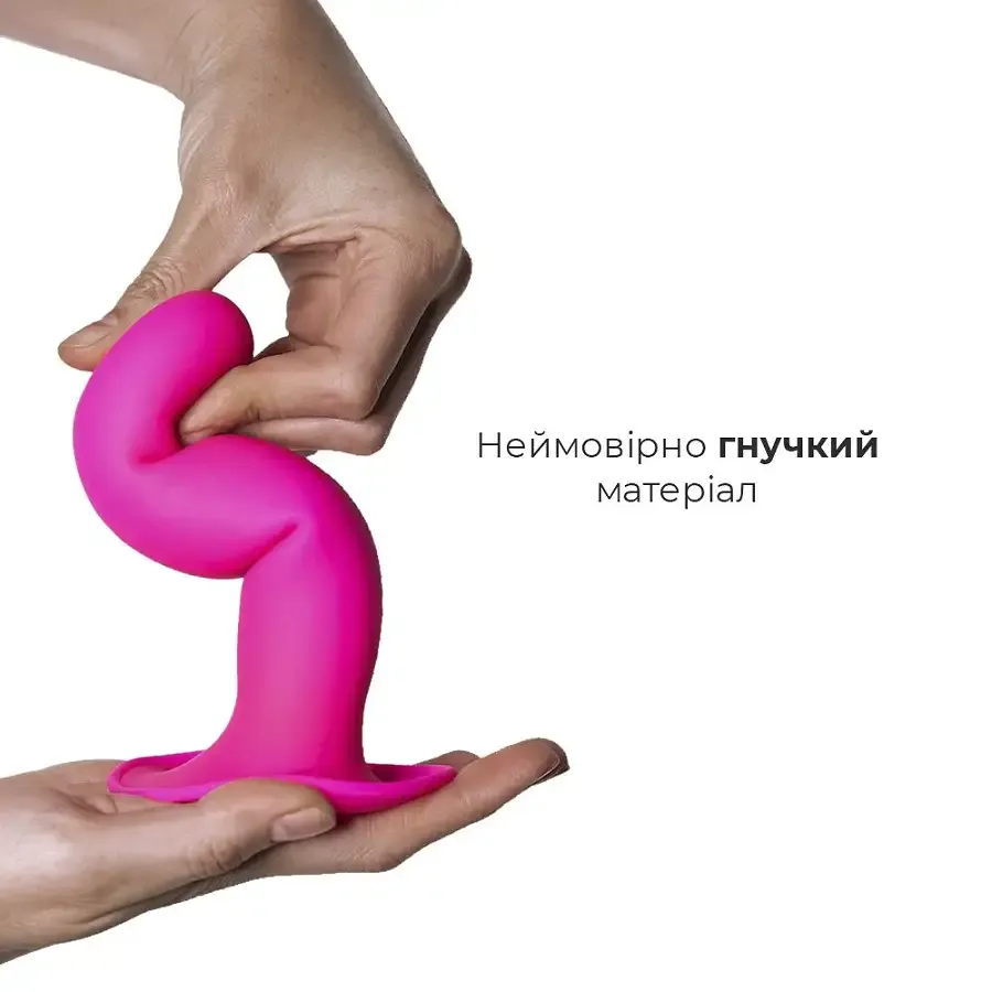 Дилдо з присоскою Adrien Lastic Hitsens 4 Pink, відмінно для страпона, діаметр 3,7см, довжина 17,8см Львів - фото 3