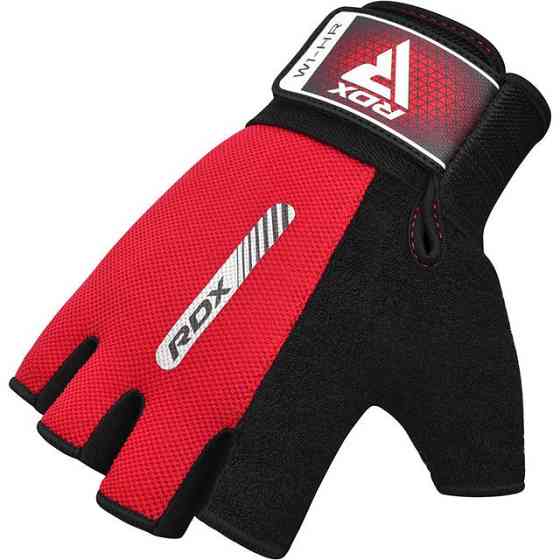 Перчатки для фітнесу RDX W1 HALF RED-XL Кам'янське