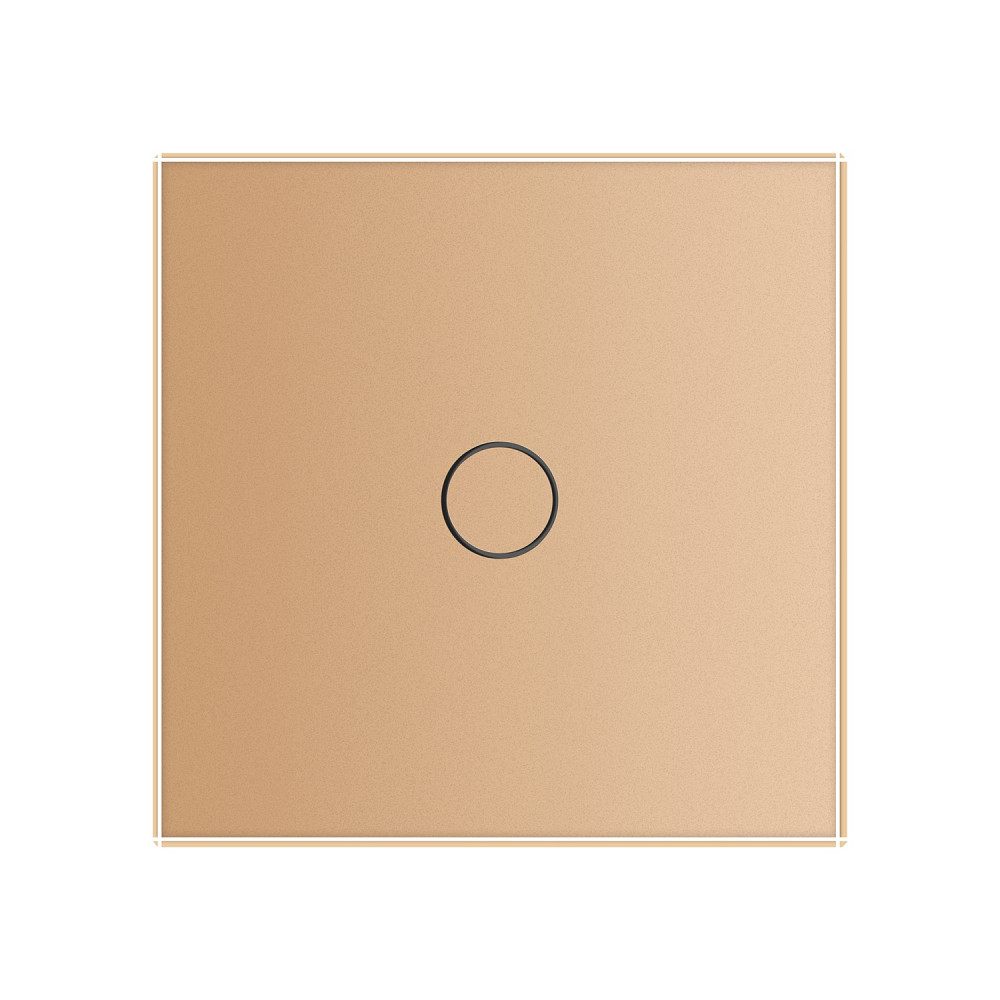 Розумний сенсорний ЕС вимикач 1 сенсор Livolo золотий скло (VL-M7FC1Z2-2AP) Коломия - фото 5